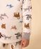 Pigiama travestimento con maschera bambino unisex in tessuto felpato bianco MARSHMALLOW/bianco MULTICO