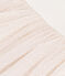 Abito a maniche corte in cotone e tulle bambina bianco MARSHMALLOW/rosa COPPER