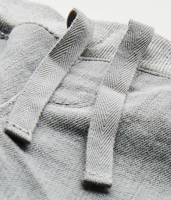 Pantalone bebé bambino denim grigio Gris