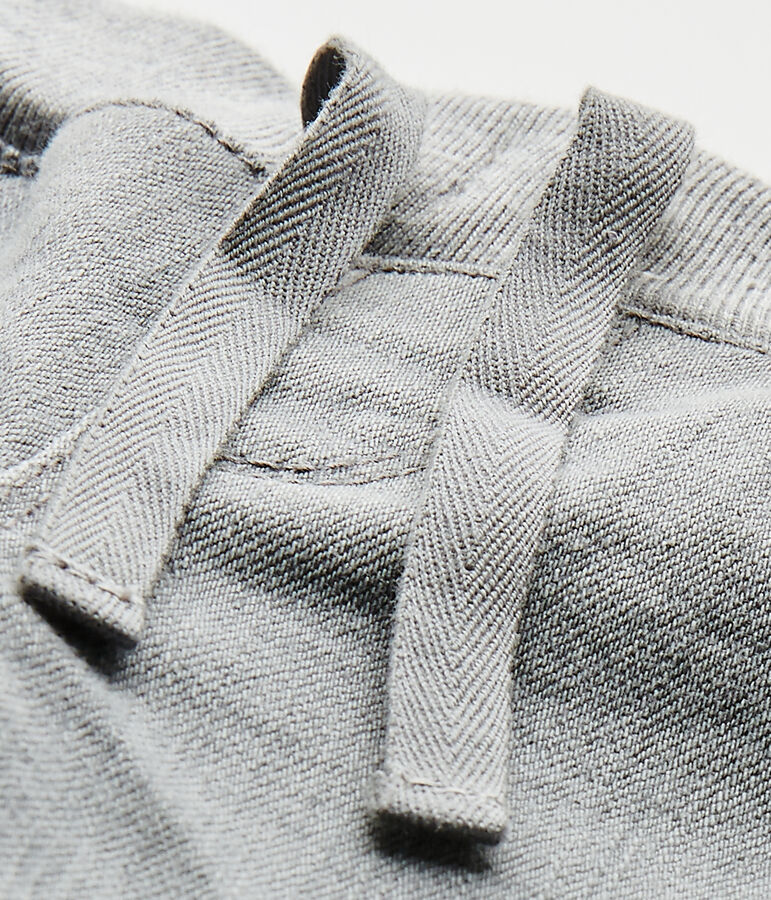 Pantalone beb&eacute; bambino denim grigio Gris