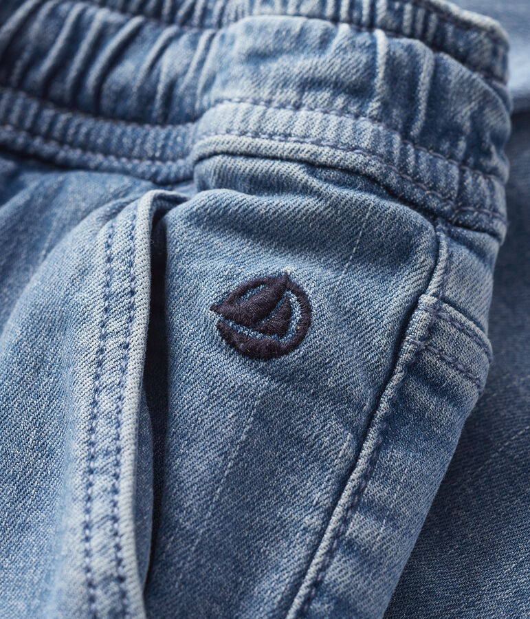 Pantalone regular bambino in denim chiaro blu DENIM BLEU