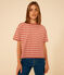 T-shirt LE BOXY in cotone rigato donna FAMEUX/ AVALANCHE