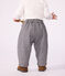 Pantaloni in flanella tinta unita neonato grigio
