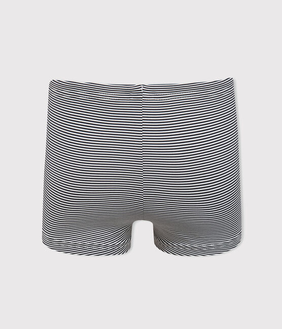 Costume da bagno UPF 50+ bebè blu ABYSSE/bianco LAIT