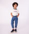 T-shirt a maniche corte con stampa bambino ecru MILK