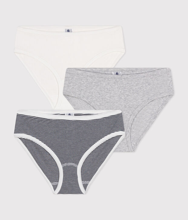 Confezione da 3 slip donna in cotone multicolore