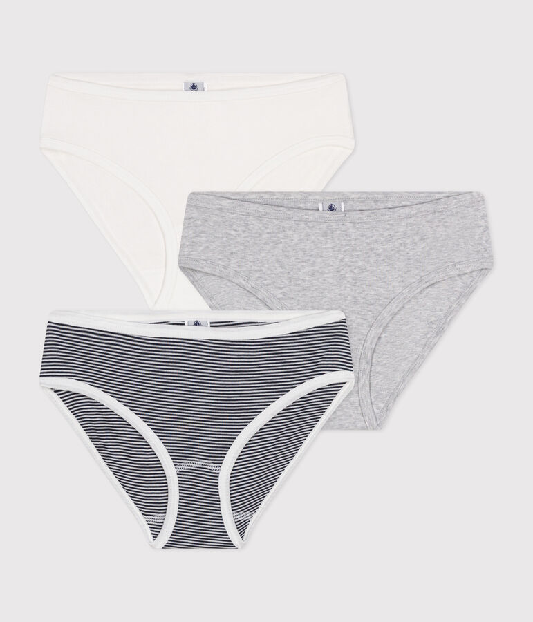 Confezione da 3 slip donna in cotone multicolore