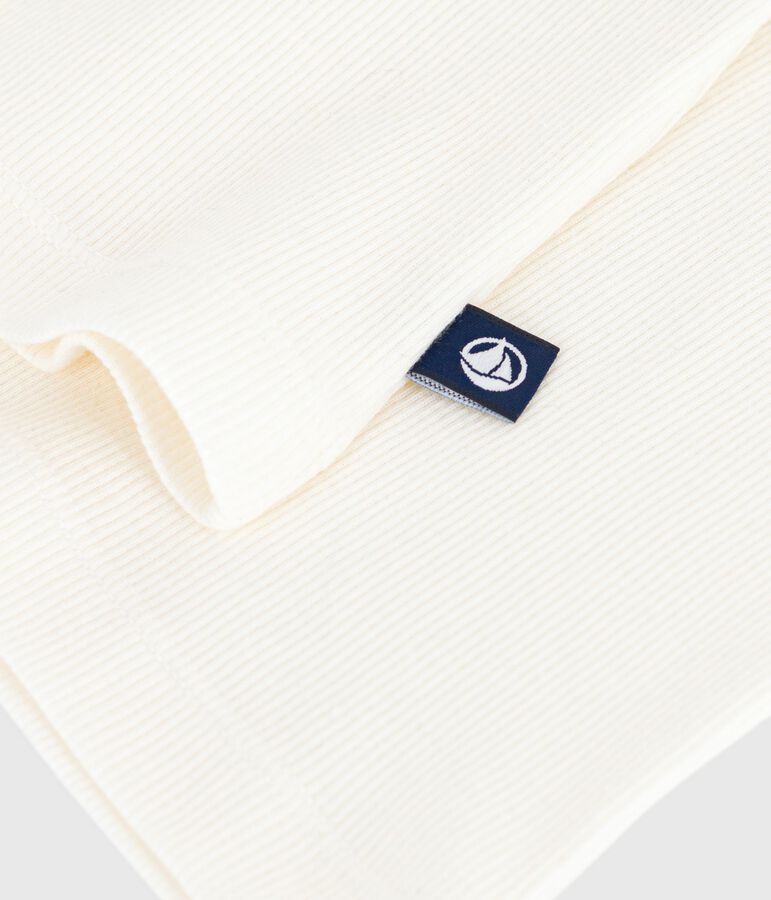 Canotta in misto lana e cotone leggero donna ecru