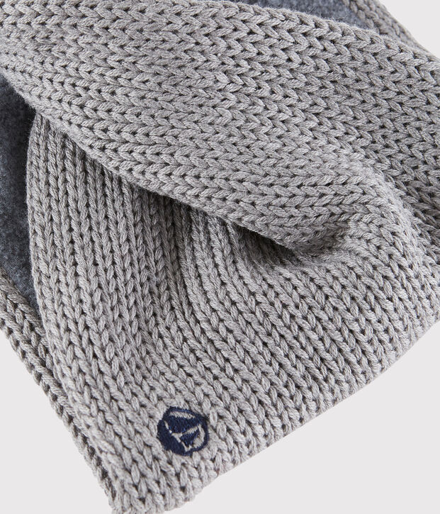 Scaldacollo in maglia bambina/bambino grigio