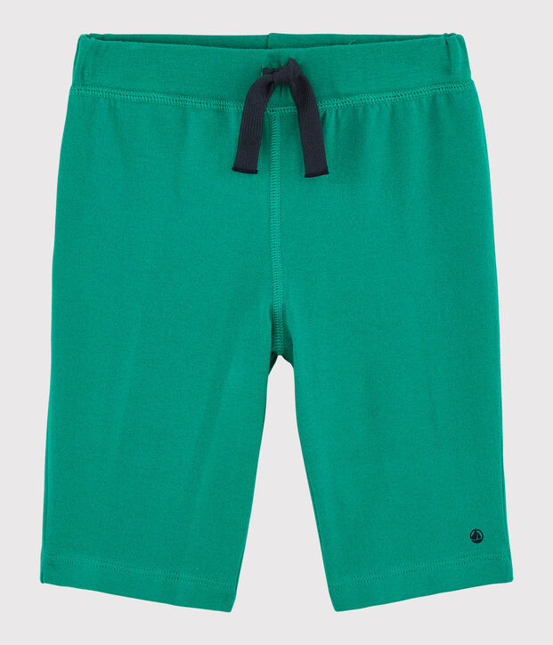 Bermuda in jersey bambino verde
