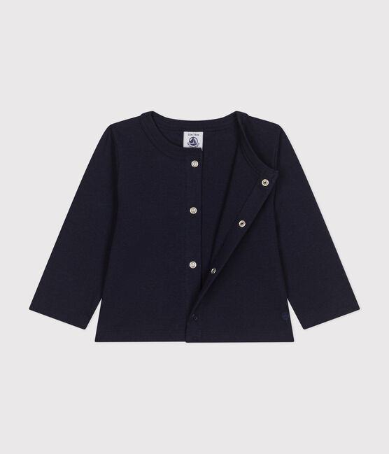 Cardigan in cotone neonato blu SMOKING