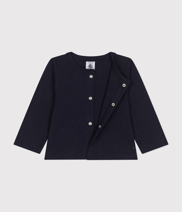 Cardigan in cotone neonato blu