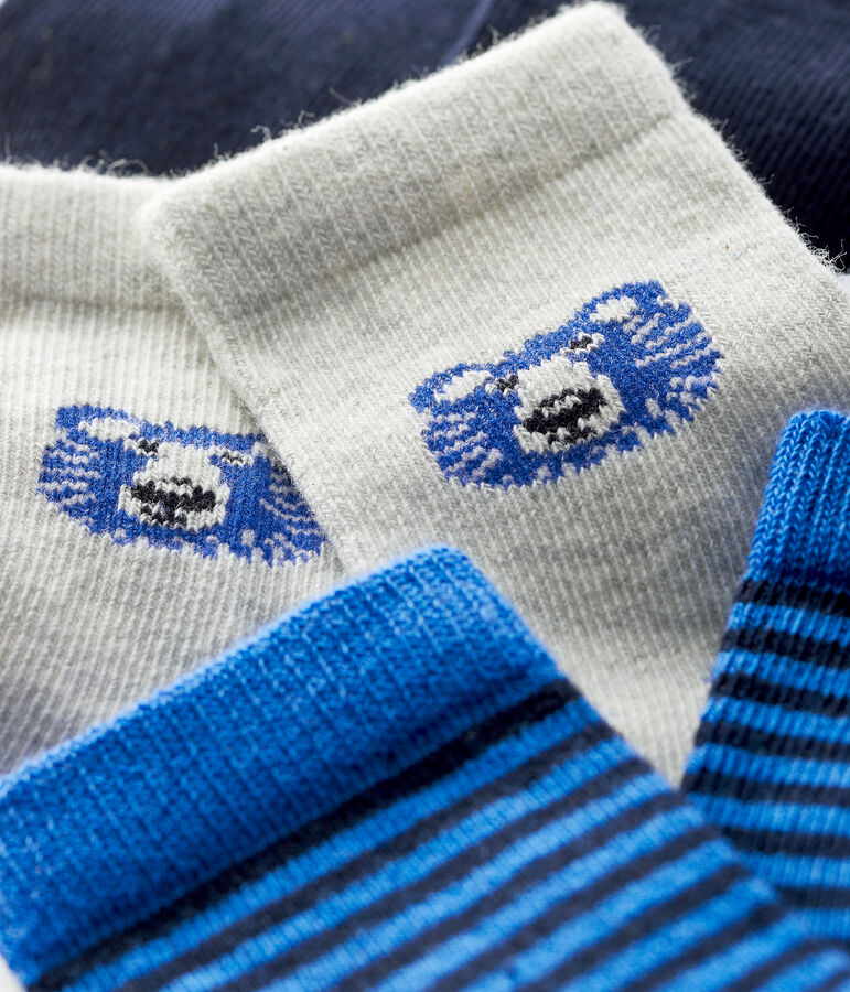 Confezione da 3 paia di calzini beb&egrave; multicolore