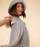 Cappellino in garza di cotone a fiori blu bambina AVALANCHE/ INCOGNITO