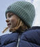 Cappello in maglia con fodera in pile bambino unisex verde PAUL