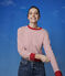 T-shirt marinière in cotone Donna bianco MARSHMALLOW/rosso TERKUIT