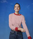 T-shirt marinière in cotone Donna