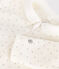 Pigiama neonato in velluto bianco MARSHMALLOW/grigio GRIS