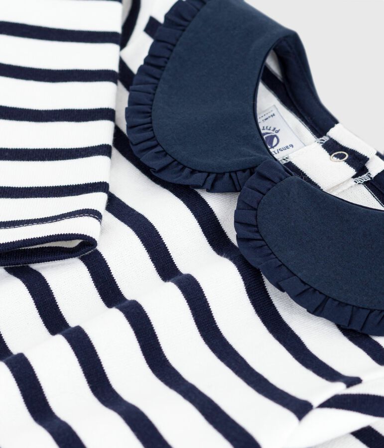 Marini&egrave;re in cotone bambino bianco MARSHMALLOW/blu SMOKING