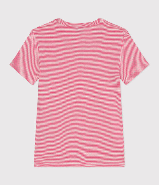 T-shirt L'Iconique in cotone a righe donna rosa PEONIA/ MARSHMALLOW