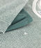 Pigiama millerighe bambina/bambino in cotone verde VALLEE/bianco MARSHMALLOW