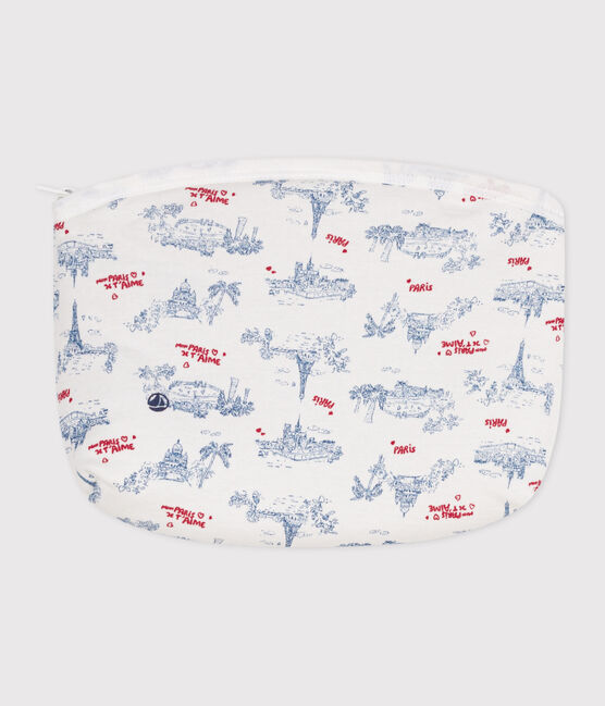 Pochette in cotone con motivi Parigi neonato bianco MARSHMALLOW/bianco MULTICO