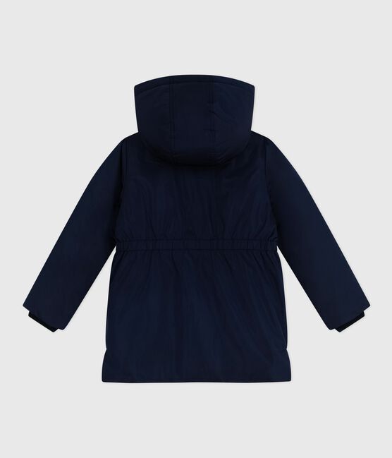 Parka bambina lunghezza midi blu SMOKING