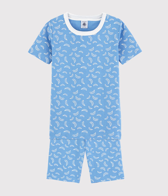 Pigiama corto snugfit fantasia banane bambino-bambina in cotone variante 1