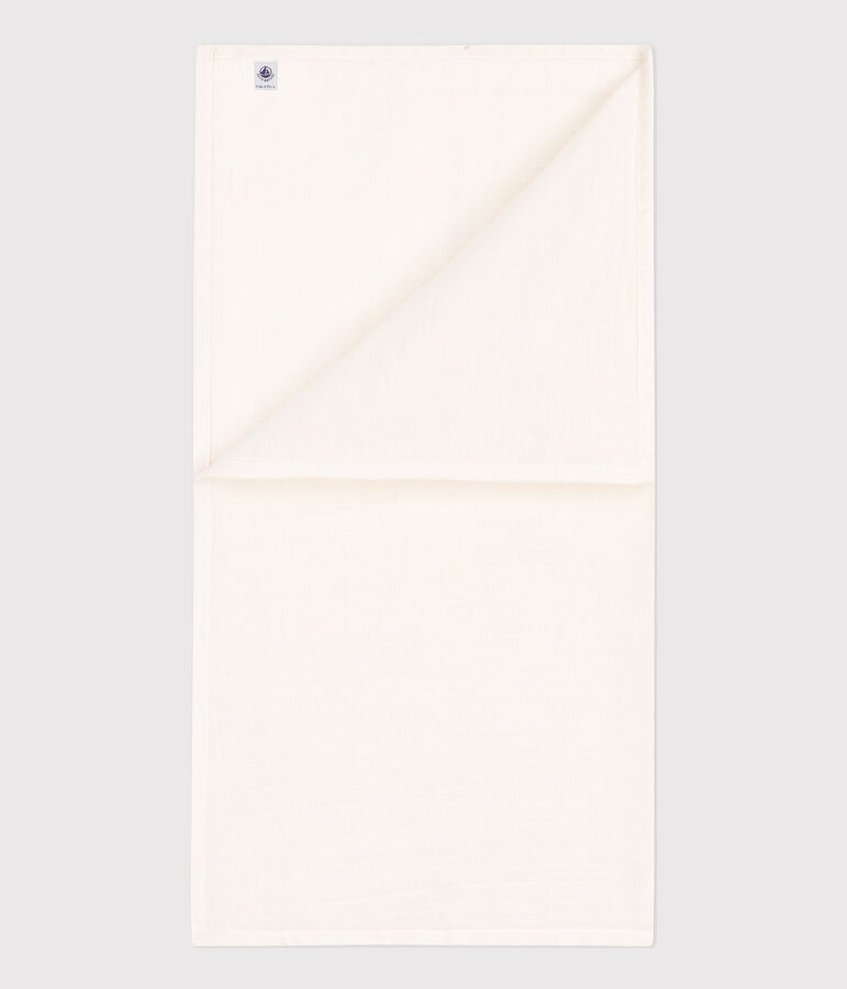 MUSSOLE BIANCHE NEONATO IN GARZA DI COTONE bianco