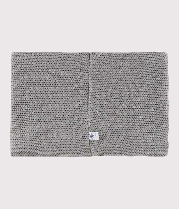 Scaldacollo in maglia bambina/bambino grigio