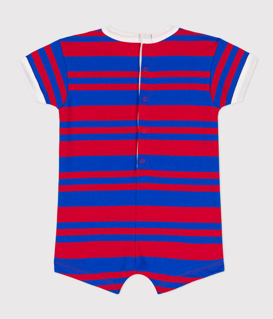 Tutina corta bebè in jersey a righe PERSE/ PEPS