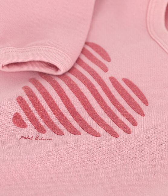 Felpa per neonati in cotone semplice rosa CHARME