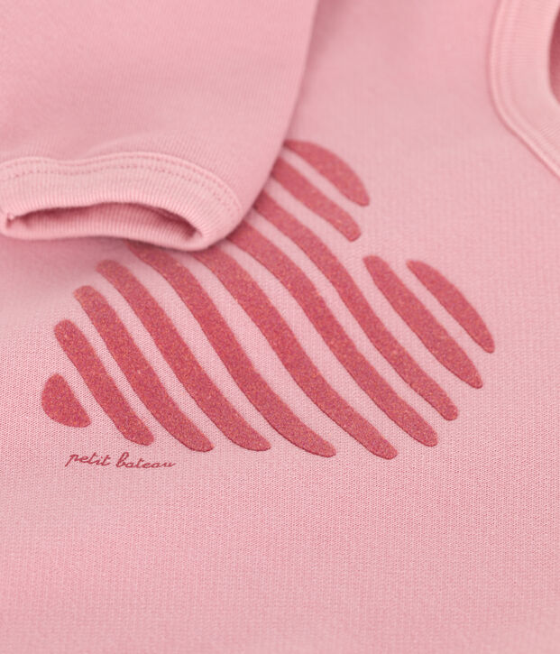 Felpa per neonati in cotone semplice rosa