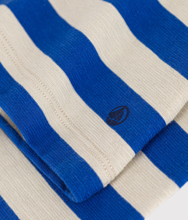 T-shirt LE DROIT girocollo in cotone Donna blu/grigio