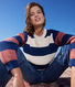 Maglione in cotone rigato da donna