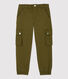 Pantaloni cargo in gabardine di cotone bambino