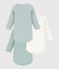 Set di body a maniche lunghe in cotone con orso stampato neonato multicolore