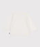 Cardigan bebè in tricot di cotone traforato bianco MARSHMALLOW