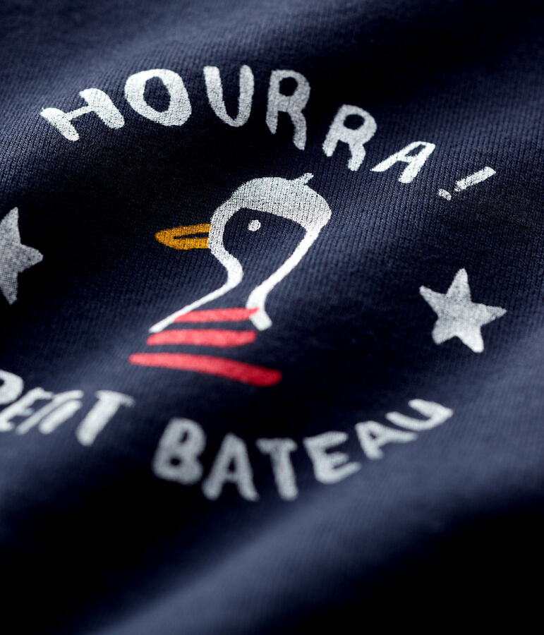 Felpa in molleton beb&egrave;. blu