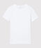 T-shirt girocollo iconica in cotone Donna bianco ECUME