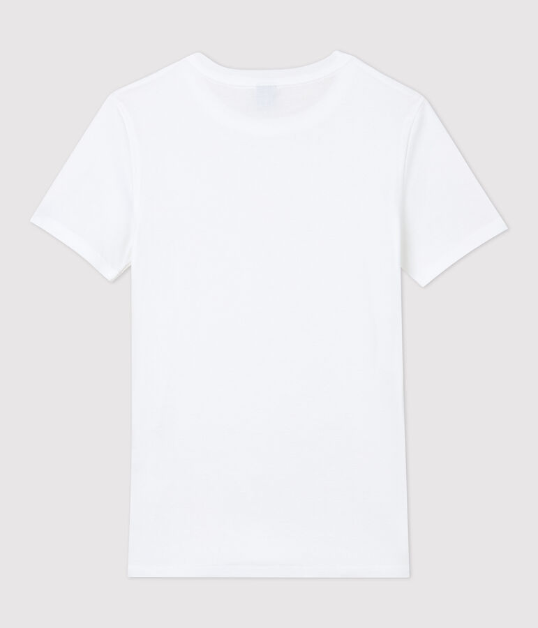 T-shirt girocollo iconica in cotone Donna bianco ECUME