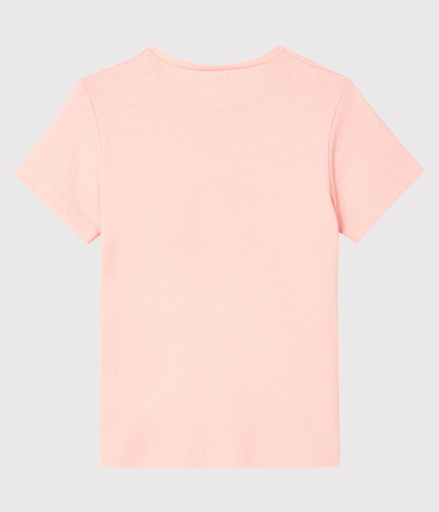 T-shirt a maniche corte bambina rosa
