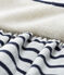 Abito a maniche lunghe da bebè femmina a righe bianco MARSHMALLOW/blu SMOKING CN