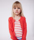 Cardigan in cotone tinta unita bambino