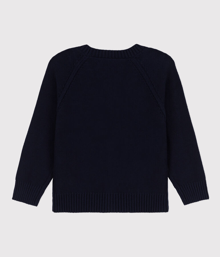 Cardigan tricot bambino blu