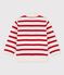Pull in jersey bebè bianco MARSHMALLOW/rosso TERKUIT