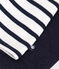 Abito a maniche lunghe in tubique neonato blu SMOKING/bianco MARSHMALLOW