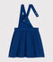Abito salopette in serge bambina blu INCOGNITO
