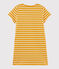 Abito manica corta bambina giallo BOUDOR/bianco MARSHMALLOW