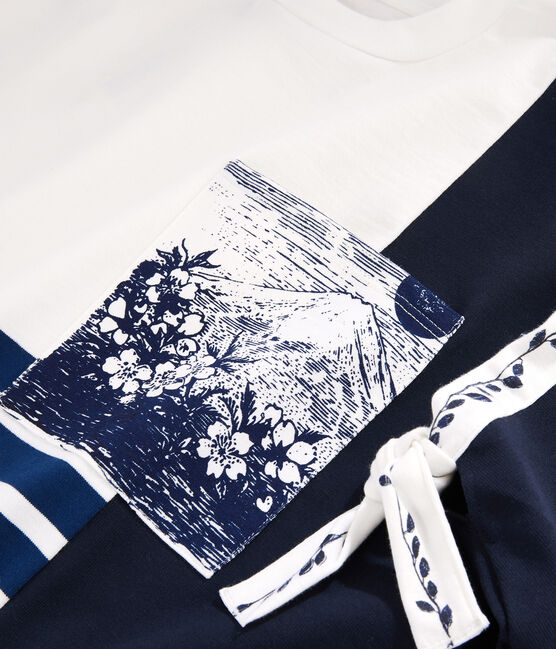 Marinara Donna Christoph Rumpf x Petit Bateau bianco MARSHMALLOW/blu SMOKING
